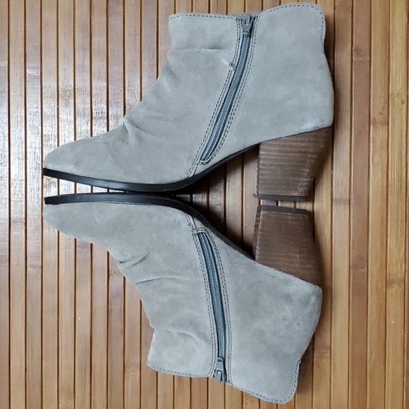DIBA, Women's Gray Suede Sandra Slouchy Heeled Booties, Various Sizes, NWOT - Picture 5 of 12